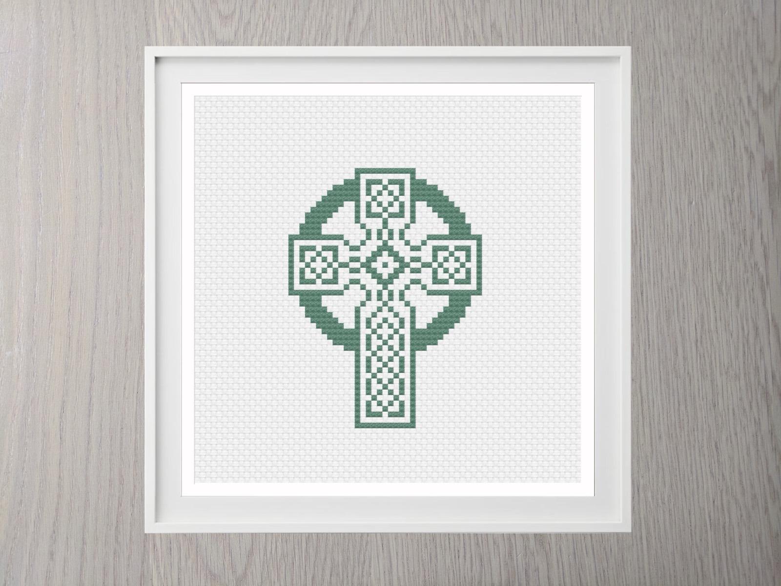 Celtic Cross cross stitch pattern