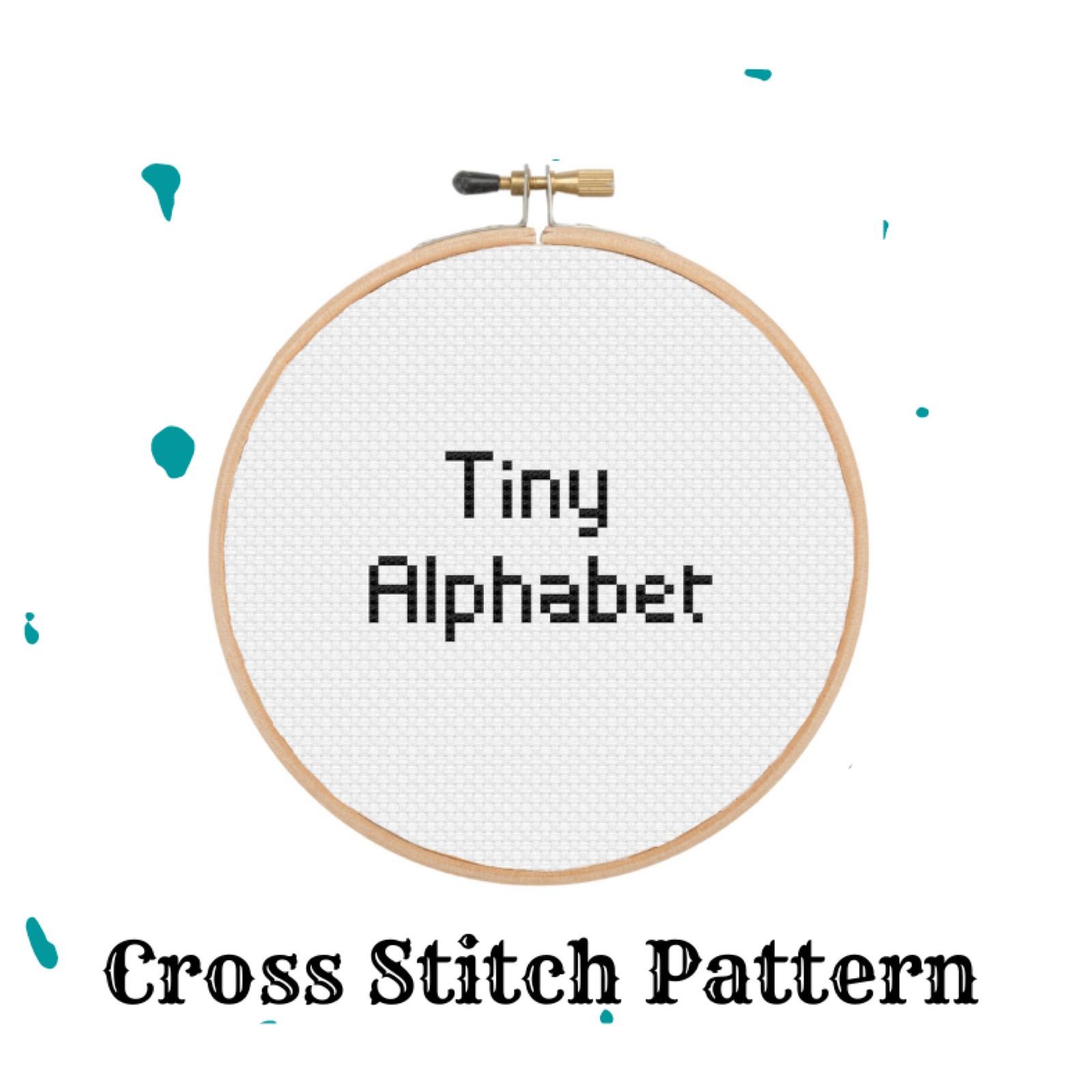 Tiny Alphabet cross stitch pattern