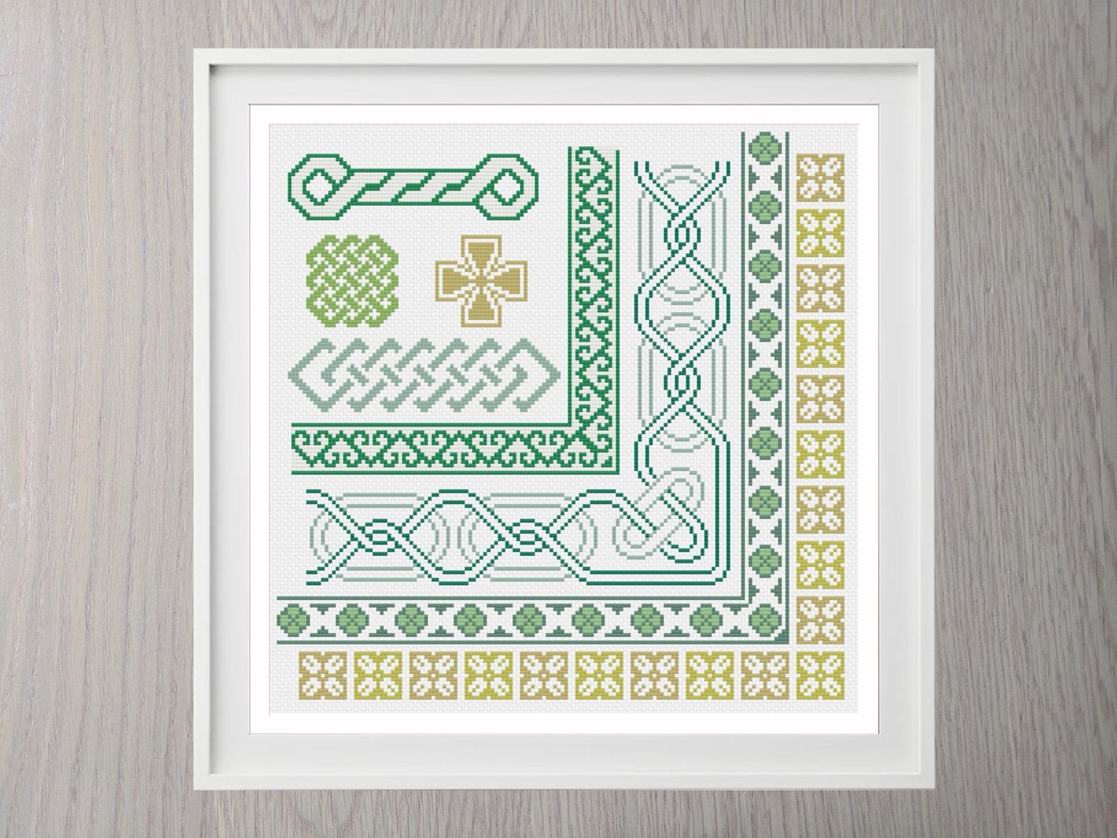 Celtic Borders cross stitch pattern