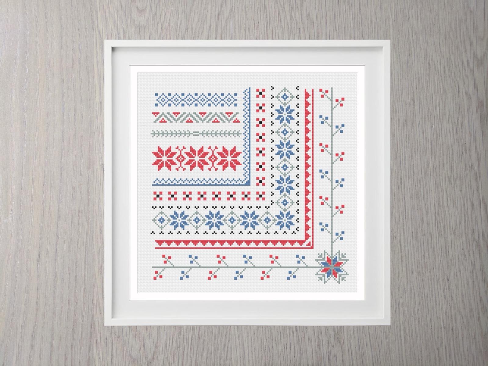Nordic Borders cross stitch pattern