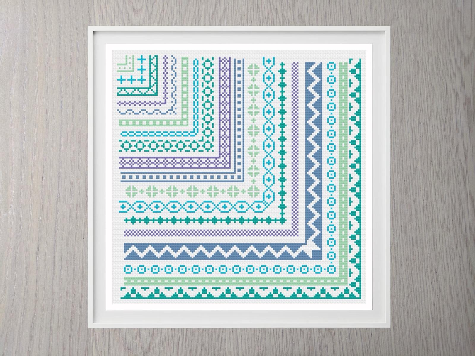 Simple Borders cross stitch pattern