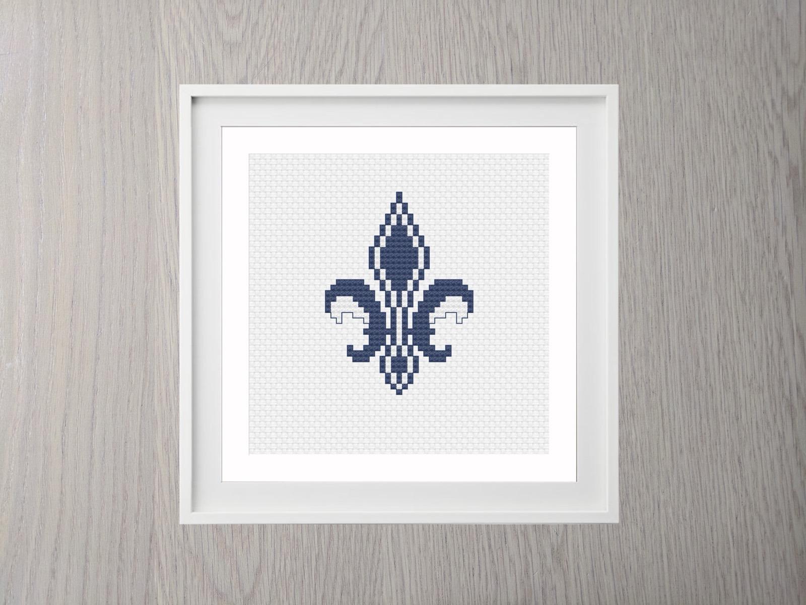 Fleur De Lis cross stitch pattern