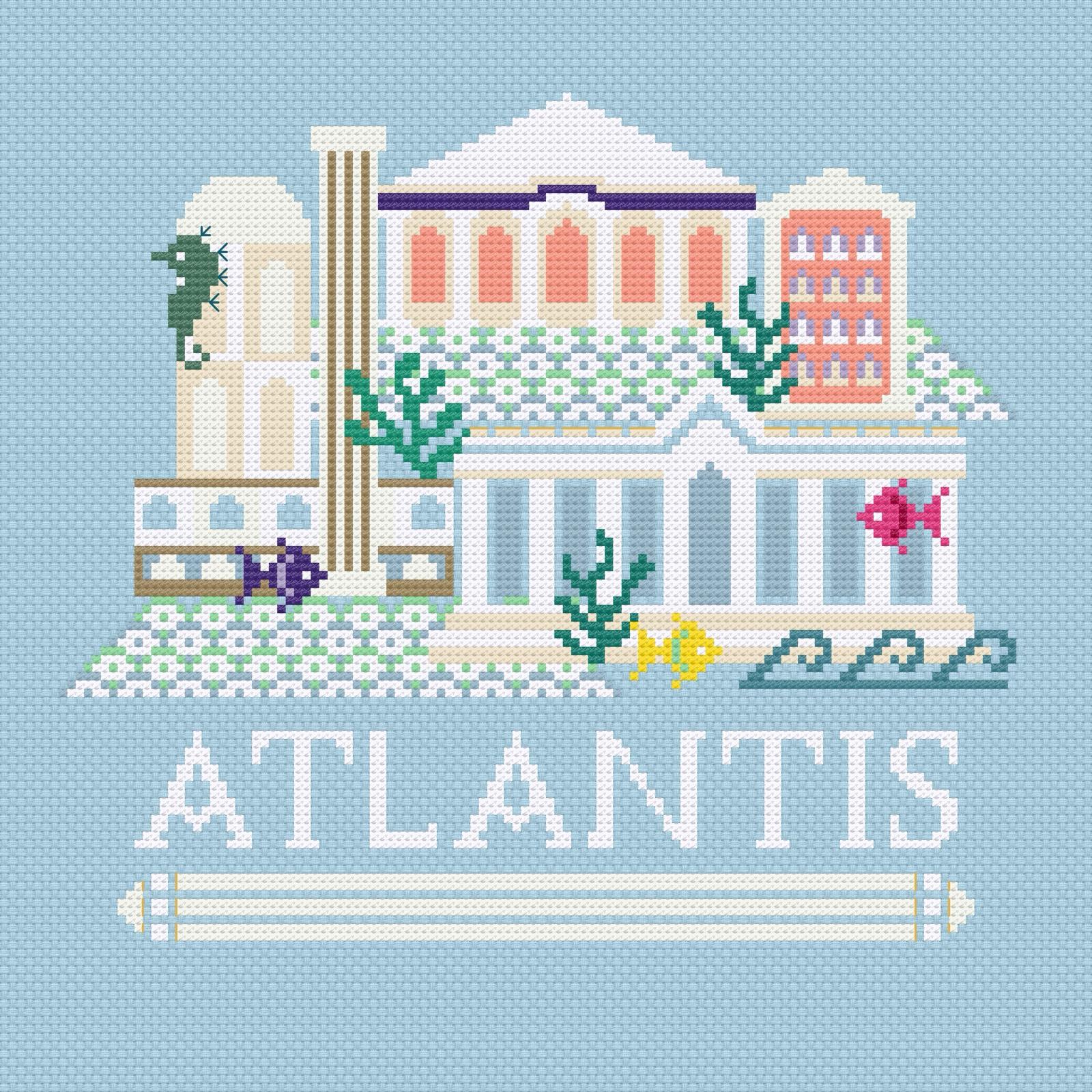 Little Atlantis cross stitch pattern